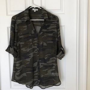 Camo blouse